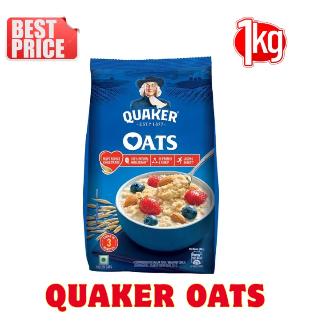 Quaker Oats 1 Kg Breakfast Cereal Healthy Grain Porridge Instant Cooking Nutritious Food Diet